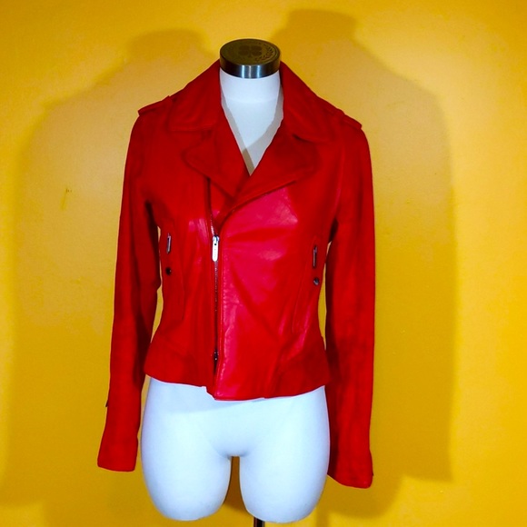 Zac Posen for Target Jackets & Blazers - ZAC POSEN FOR TARGET LEATHER JACKET RED SZ MED FOR WOMAN